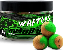 Magic Baits Two Tone Wafters Natural Squid & Liver Half Ups Half Pop Up Half Hookbait schwerelos Karpfenköder Boilie Futtermittel