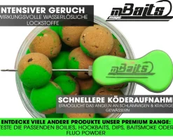 Magic Baits Two Tone Wafters Natural Squid & Liver Half Ups Half Pop Up Half Hookbait schwerelos Karpfenköder Boilie Futtermittel