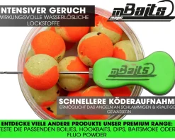 Magic Baits Two Tone Wafters King Pineapple Half Ups Half Pop Up Half Hookbait schwerelos Karpfenköder Boilie Futtermittel