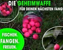 Magic Baits Two Tone Wafters Red Garlic Half Ups Half Pop Up Half Hookbait schwerelos Karpfenköder Boilie Futtermittel