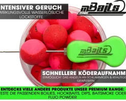 Magic Baits Two Tone Wafters Red Garlic Half Ups Half Pop Up Half Hookbait schwerelos Karpfenköder Boilie Futtermittel