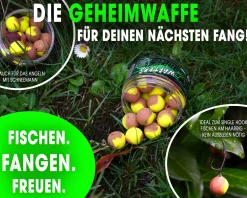 Magic Baits Two Tone Wafters Captain Banana Half Ups Half Pop Up Half Hookbait schwerelos Karpfenköder Boilie  Futtermittel