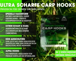 Magic Baits Wide Gape Karpfenhaken Boiliehaken Carp Hooks Angelhaken Karpfenangeln