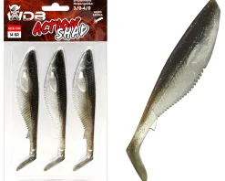 Wild Devil Baits Action Shad Natural Perch Gummifisch Kunstköder Softlure Gummiköder Hecht Barsch Zander Angelköder Raubfischköder Angelköder