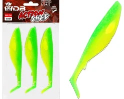 Wild Devil Baits Action Shad Green Flash Gummifisch Kunstköder Softlure Gummiköder Hecht Barsch Zander Angelköder Raubfischköder Angelköder