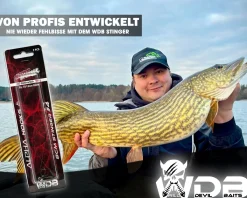 Wild Devil Baits Assist Stinger 7x7 Angstdrilling Stinger Rig Stahlvorfach Angsthaken Assithook Zusatzhaken  Angelköder