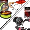 Wild Devil Baits Baitcast Combo Baitcast Rute Baitcaster Angelset Jerkbait Set  Angelsets