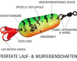 Wild Devil Baits Blinker Raubfisch Köder Spoon Löffelblinker Kunstköder Angelköder