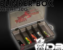 Wild Devil Baits Blinkersortiment Hecht in Box Pike Blinker Kunstköder Set Löffelblinker Spoon Angelköder