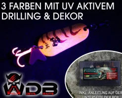 Wild Devil Baits Blinkersortiment Hecht in Box Pike Blinker Kunstköder Set Löffelblinker Spoon Angelköder
