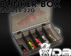 Wild Devil Baits Blinkersortiment Zander in Box Pike Perch Blinker Kunstköder Set Löffelblinker Spoon Blinker