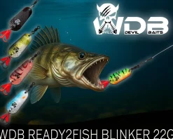 Wild Devil Baits Blinkersortiment Zander in Box Pike Perch Blinker Kunstköder Set Löffelblinker Spoon Blinker