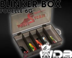 Wild Devil Baits Blinkersortiment Forelle in Box Trout Blinker Kunstköder Set Löffelblinker Spoon Blinker