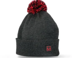 Wild Devil Baits Bobble Hat Unisex Bommelmütze Beanie Fishing Hat Wintermütze Angeln Weich Warm Strickmütze Angelmütze Angelkleidung