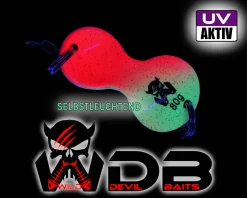 Wild Devil Baits Buttlöffel Rig Luminus Pink Butt Lure with Rig Angelköder