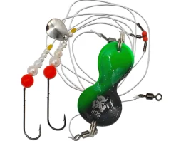 Wild Devil Baits Buttlöffel Rig Atom Black Butt Lure with Rig Angelköder