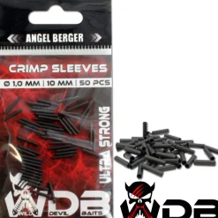 Wild Devil Baits Crimp Sleeves 50 Stück Klemmhülsen Quetchhülsen  Stahlvorfach Hard Mono  Angelzubehör