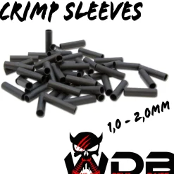 Wild Devil Baits Crimp Sleeves 50 Stück Klemmhülsen Quetchhülsen  Stahlvorfach Hard Mono  Angelzubehör