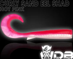Wild Devil Baits Curly Sand Eel Shad Twister Sandaal Meeres Shad Gummifisch Sandeel Meeresangeln Gummiköder Angelköder