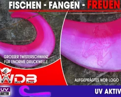 Wild Devil Baits Curly Sand Eel Shad Twister Sandaal Meeres Shad Gummifisch Sandeel Meeresangeln Gummiköder Angelköder