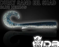 Wild Devil Baits Curly Sand Eel Shad Twister Sandaal Meeres Shad Gummifisch Sandeel Meeresangeln Gummiköder Angelköder
