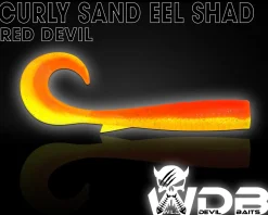 Wild Devil Baits Curly Sand Eel Shad Twister Sandaal Meeres Shad Gummifisch Sandeel Meeresangeln Gummiköder Angelköder