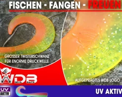 Wild Devil Baits Curly Sand Eel Shad Twister Sandaal Meeres Shad Gummifisch Sandeel Meeresangeln Gummiköder Angelköder