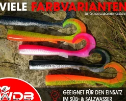 Wild Devil Baits Curly Sand Eel Shad Twister Sandaal Meeres Shad Gummifisch Sandeel Meeresangeln Gummiköder Angelköder