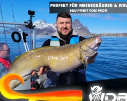 Wild Devil Baits Curly Sand Eel Shad Twister Sandaal Meeres Shad Gummifisch Sandeel Meeresangeln Gummiköder Angelköder