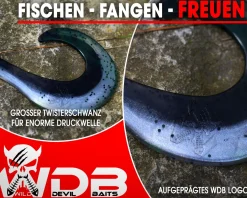 Wild Devil Baits Curly Sand Eel Shad Twister Sandaal Meeres Shad Gummifisch Sandeel Meeresangeln Gummiköder Angelköder