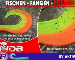 Wild Devil Baits Curly Sand Eel Shad Twister Sandaal Meeres Shad Gummifisch Sandeel Meeresangeln Gummiköder Angelköder
