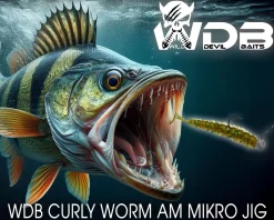 Wild Devil Baits Curly Worm Mix 5cm UL Mini Gummifisch Gummiköder Barsch Forelle Angelköder
