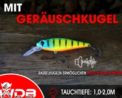 Wild Devil Baits Deep Shad Wobbler Deep Runner Hardbait Kunstköder Raubfisch Köder Angelköder Angelköder