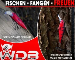Wild Devil Baits Deep Shad Wobbler Deep Runner Hardbait Kunstköder Raubfisch Köder Angelköder Angelköder