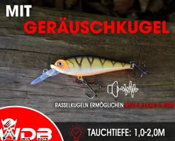Wild Devil Baits Deep Shad Wobbler Deep Runner Hardbait Kunstköder Raubfisch Köder Angelköder Angelköder