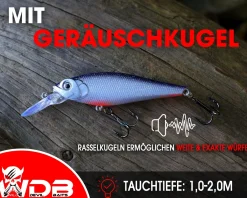 Wild Devil Baits Deep Shad Wobbler Deep Runner Hardbait Kunstköder Raubfisch Köder Angelköder Angelköder