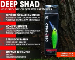 Wild Devil Baits Deep Shad Wobbler Deep Runner Hardbait Kunstköder Raubfisch Köder Angelköder Angelköder