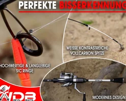 Wild Devil Baits Devil Stick Spin UL 1,98m 2-10G Ultra Light Spinnrute Solid Tip UL Angelrute Vollcarbon Spitze Barschrute Forellenrute Ultraleichtrute Angelruten