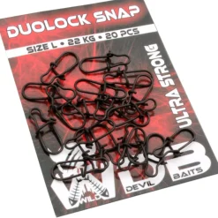 Wild Devil Baits Duolock Snaps Einhänger Raubfischwirbel Karabiner Hechtangeln