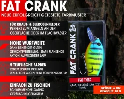 Wild Devil Baits Fat Crank Wobbler Hardbait Crankbait Kunstköder Raubfisch Köder Barsch Hecht Zander Wobbler