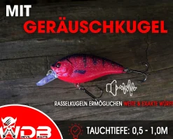Wild Devil Baits Fat Crank Wobbler Hardbait Crankbait Kunstköder Raubfisch Köder Barsch Hecht Zander Wobbler