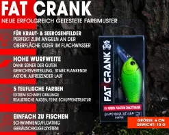 Wild Devil Baits Fat Crank Wobbler Hardbait Crankbait Kunstköder Raubfisch Köder Barsch Hecht Zander Wobbler