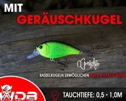 Wild Devil Baits Fat Crank Wobbler Hardbait Crankbait Kunstköder Raubfisch Köder Barsch Hecht Zander Wobbler