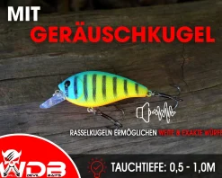 Wild Devil Baits Fat Crank Wobbler Hardbait Crankbait Kunstköder Raubfisch Köder Barsch Hecht Zander Wobbler