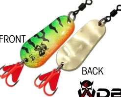 Wild Devil Baits Fire Tiger Blinker Raubfisch Köder Spoon Löffelblinker Kunstköder Angelköder