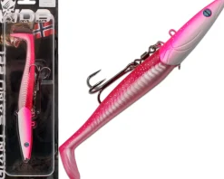 Wild Devil Baits Giant Sand Eel 286g Sandaal Meeres Shad Gummifisch -Hot Pink-286g Angelköder