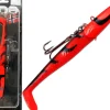 Wild Devil Baits Giant Sand Eel 286g Sandaal Meeres Shad Gummifisch -Red Devil-286g Angelköder