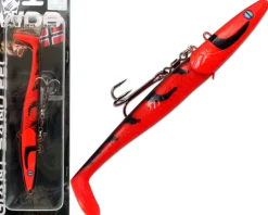 Wild Devil Baits Giant Sand Eel 286g Sandaal Meeres Shad Gummifisch -Red Devil-286g Angelköder