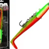 Wild Devil Baits Giant Sand Eel 286g Sandaal Meeres Shad Gummifisch -Fire Tiger-286g Angelköder