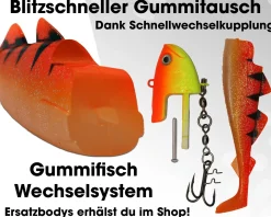 Wild Devil Baits Giant Sea Shad Dorsch Heilbutt Seelachs Köder Meeresangeln Angelköder